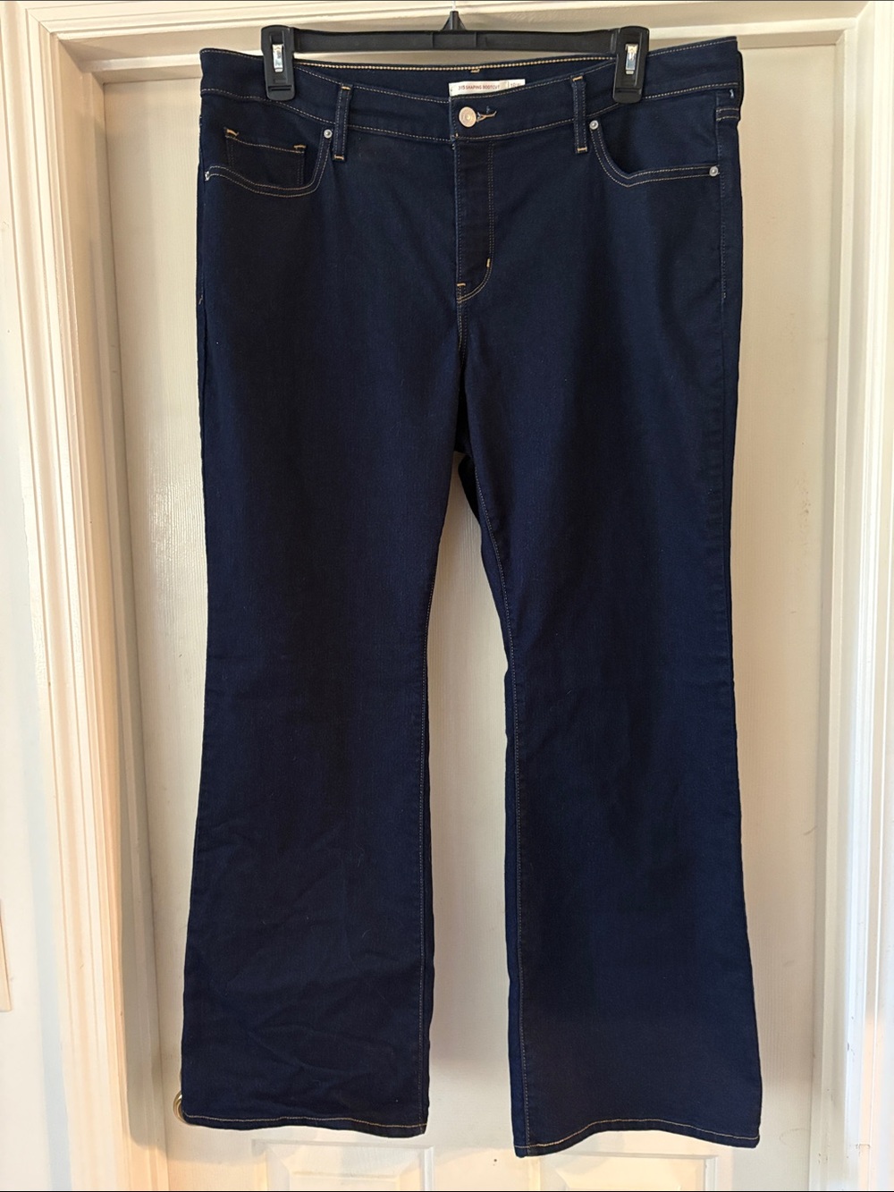 Levi Strauss 315 Bootcut Mid-Rise Shaping Jeans Darkest Sky Dark Denim Plus Size